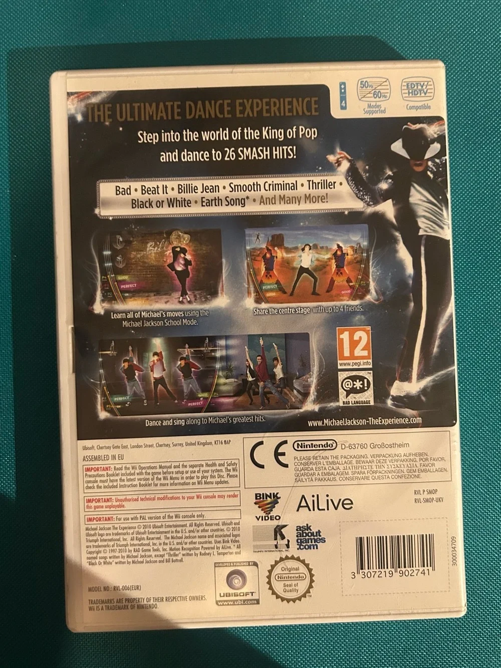 Michael Jackson the Experience Wii (Europe Edition)